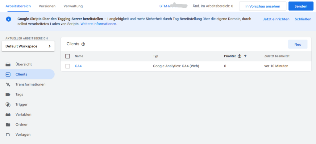 GA4 Client in GTM