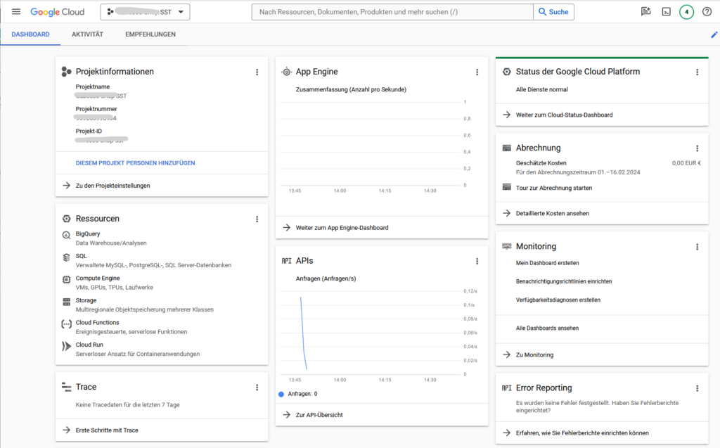 Project Dashboard